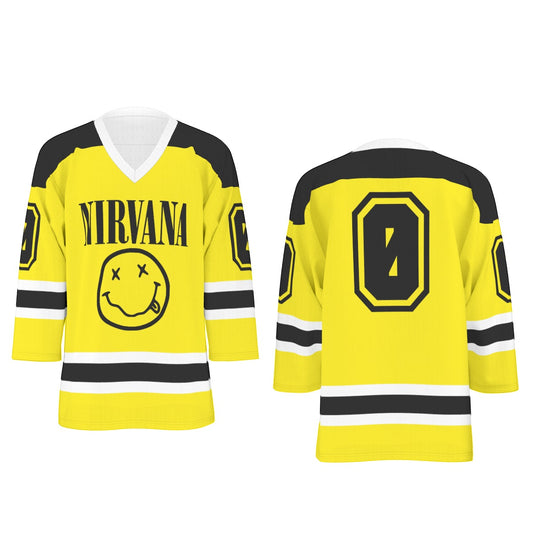Nirvana Unisex V-neck Hockey Jersey