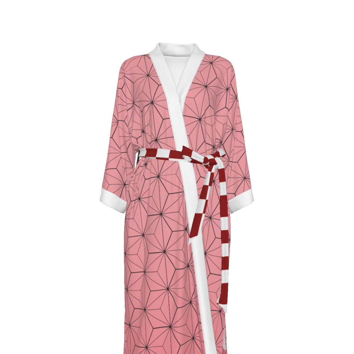 Demon Slayer - Nezuko Kamado Inspired Satin Kimono Robe