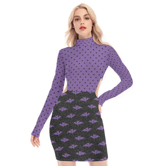 Purple Passion Waist Hollow Hip Dress