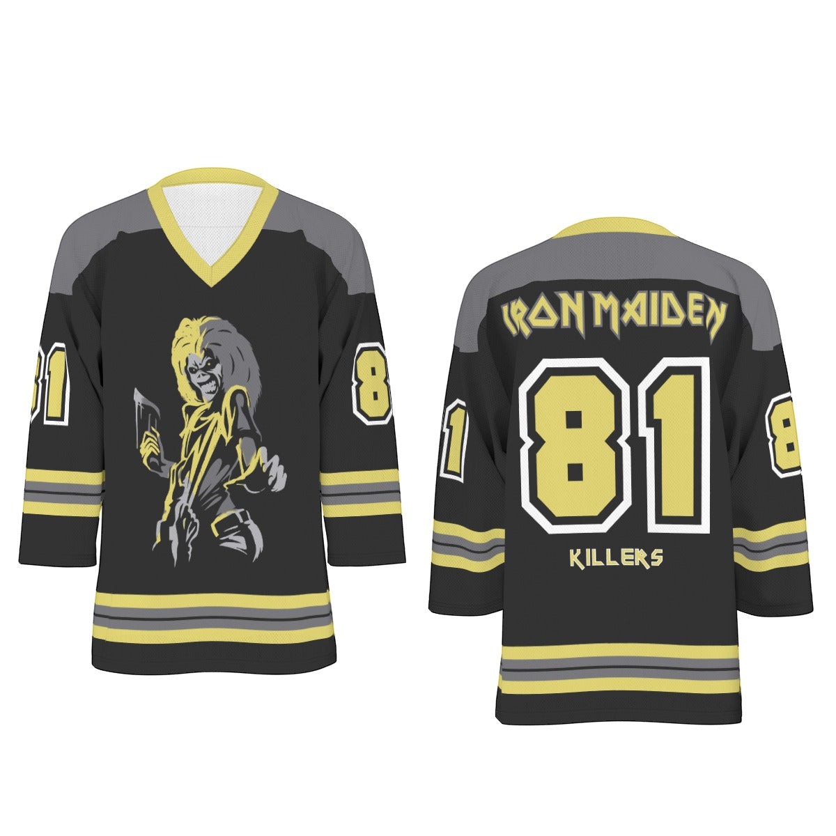 Iron Maiden Unisex V-neck Hockey Jersey