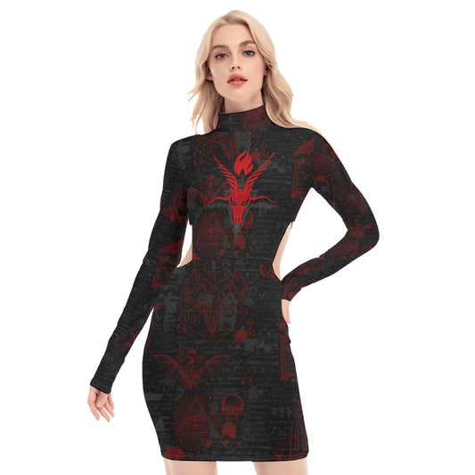 Devils Night Waist Hollow Hip Dress