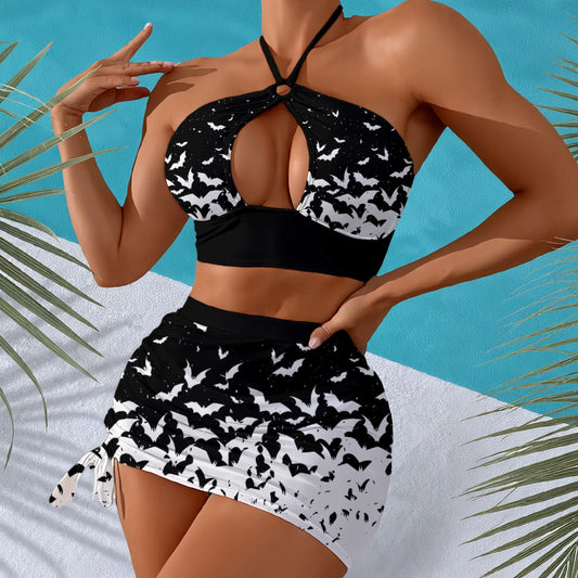 Release the Bats Halter Neck Swimming Suit