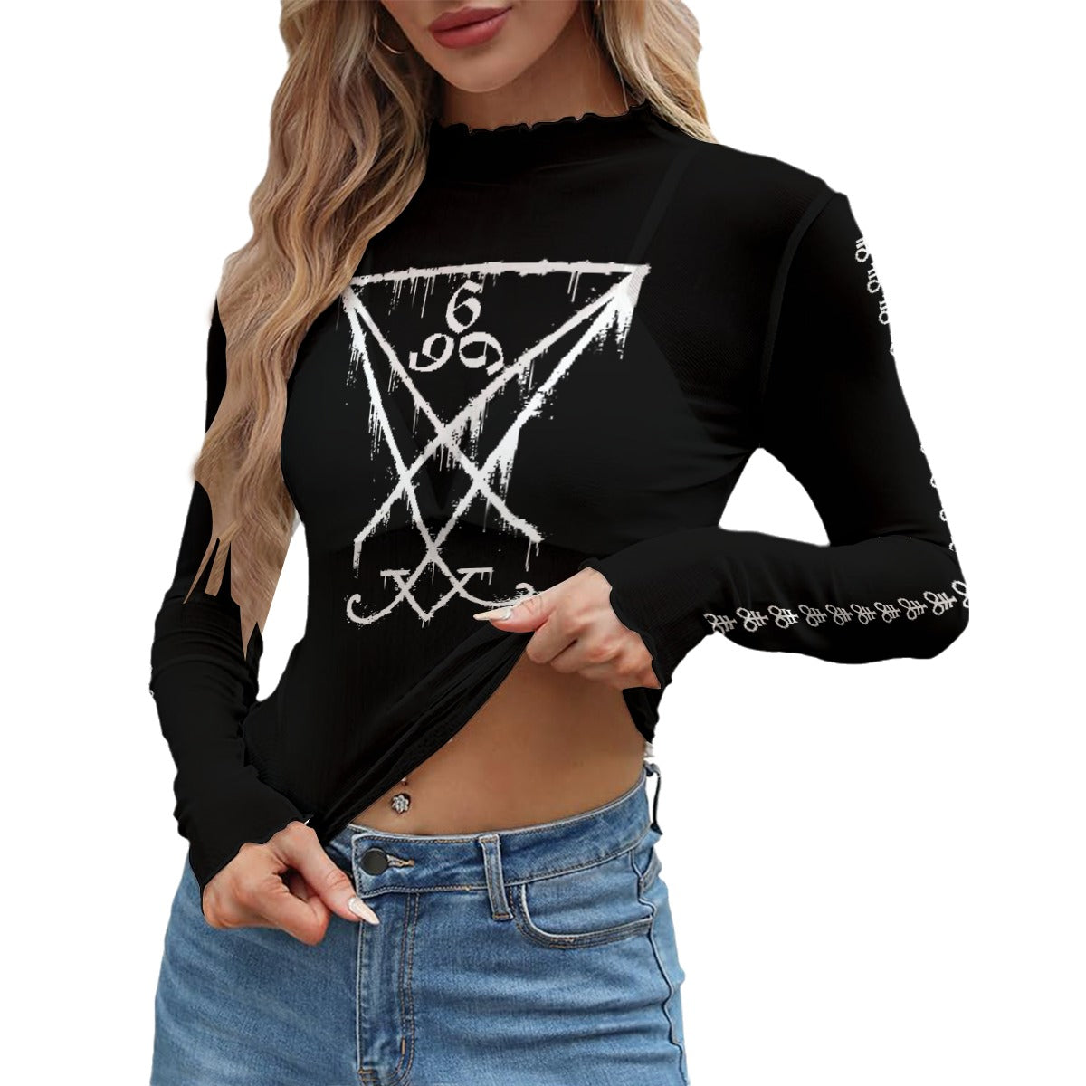 Leviathan Mesh Long Sleeve Top