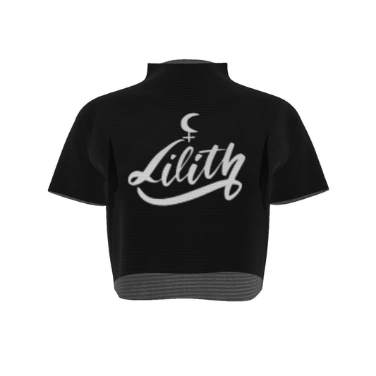 Lilith  Short Sleeves Mesh Crop Top