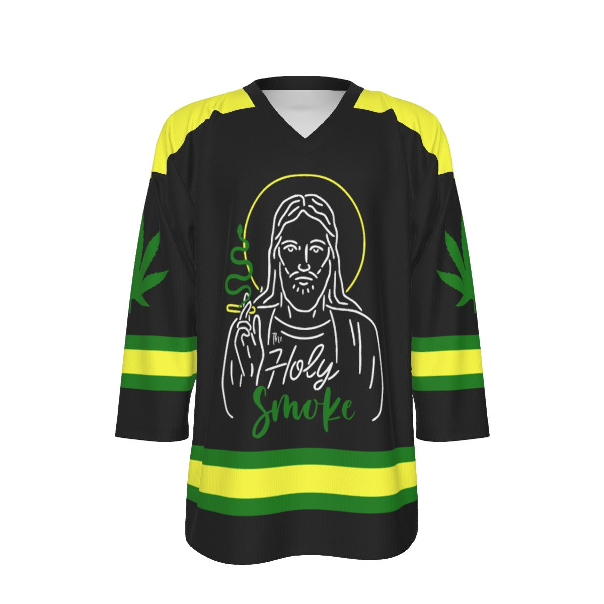 The Burning Bush Unisex V-neck Hockey Jersey