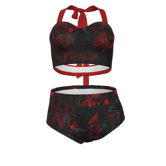 Redrum Pinup Vintage Swimsuit Set