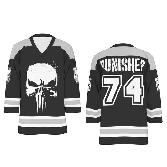 Frank Castle Unisex V-neck Hockey Jersey