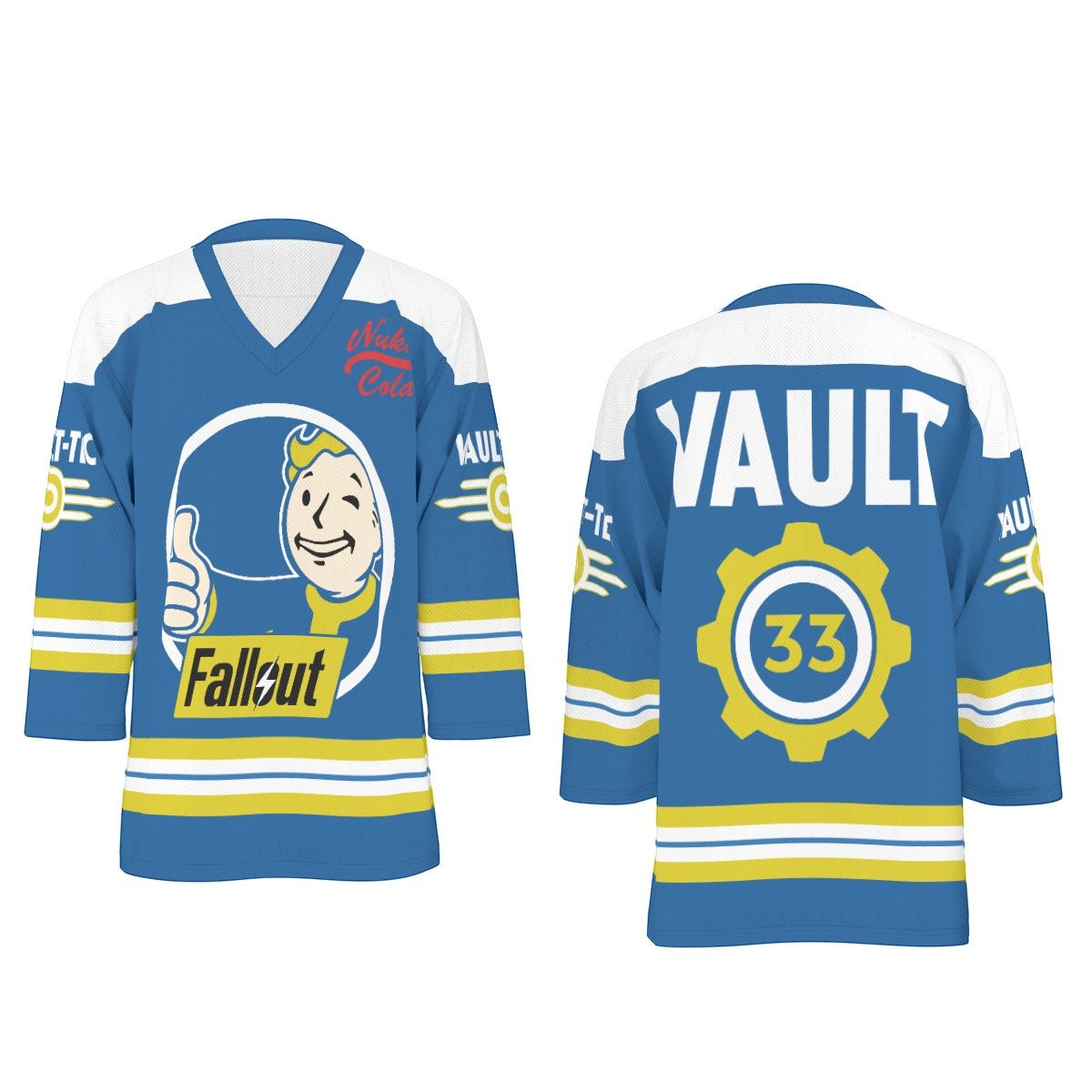 Fallout - Vault 33 Unisex V-neck Hockey Jersey