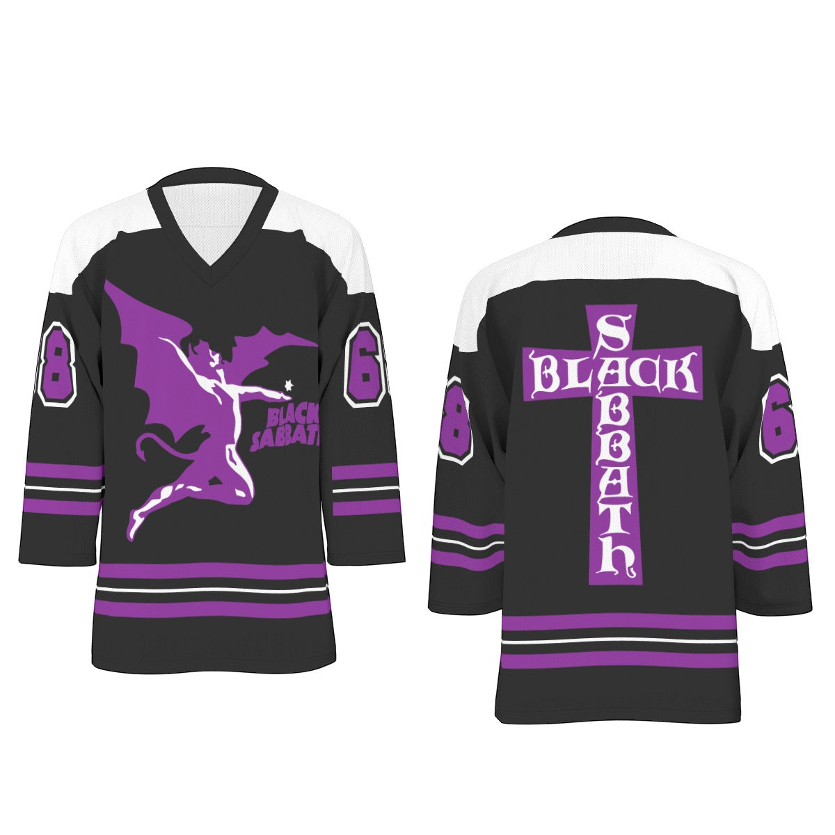 Black Sabbath Unisex V-neck Hockey Jersey