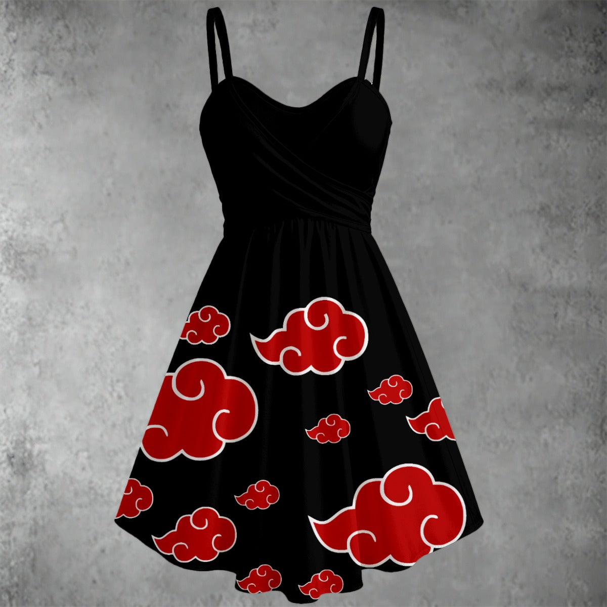 Red Cloud Spaghetti Strap Dress