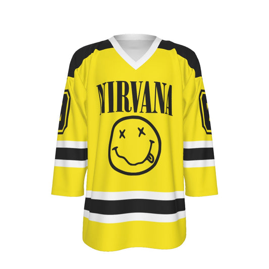 Nirvana Unisex V-neck Hockey Jersey