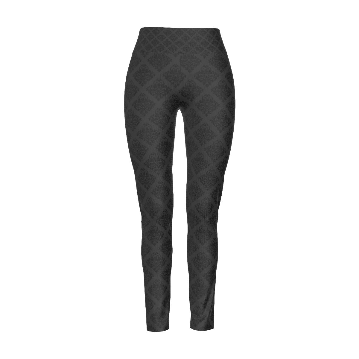 Black Honeycomb High Waist Leggings