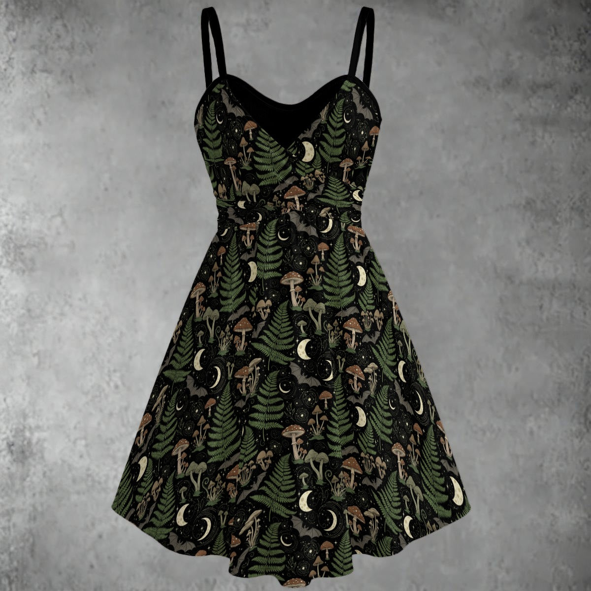 Fern Gully Spaghetti Strap Dress