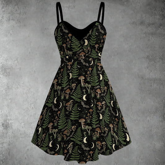 Fern Gully Spaghetti Strap Dress