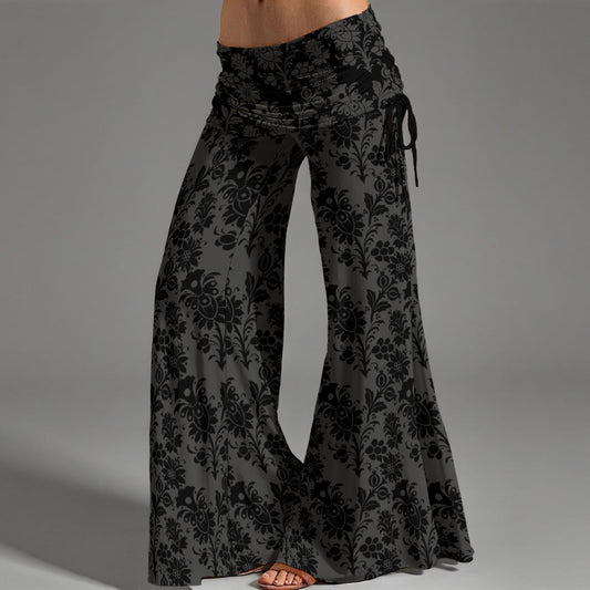 Dorain Gray High Waist Wide Leg Pants