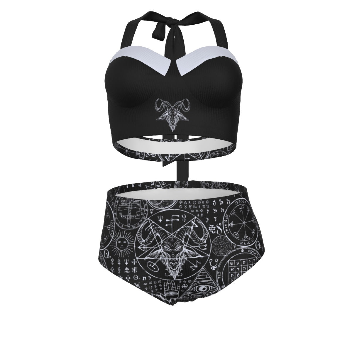 Baphomet Pinup Vintage Swimsuit Set