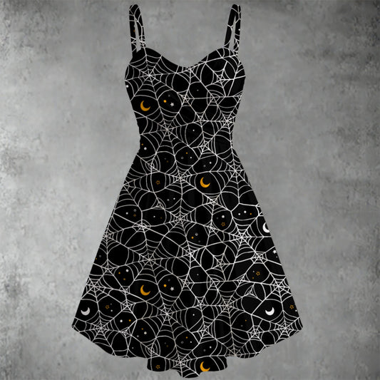 Cosmic Web Spaghetti Strap Dress