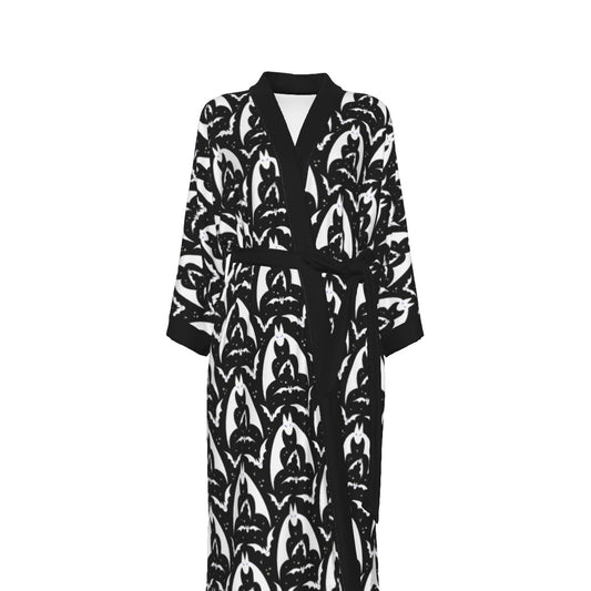 Bat Attack Women's Satin Kimono Robe