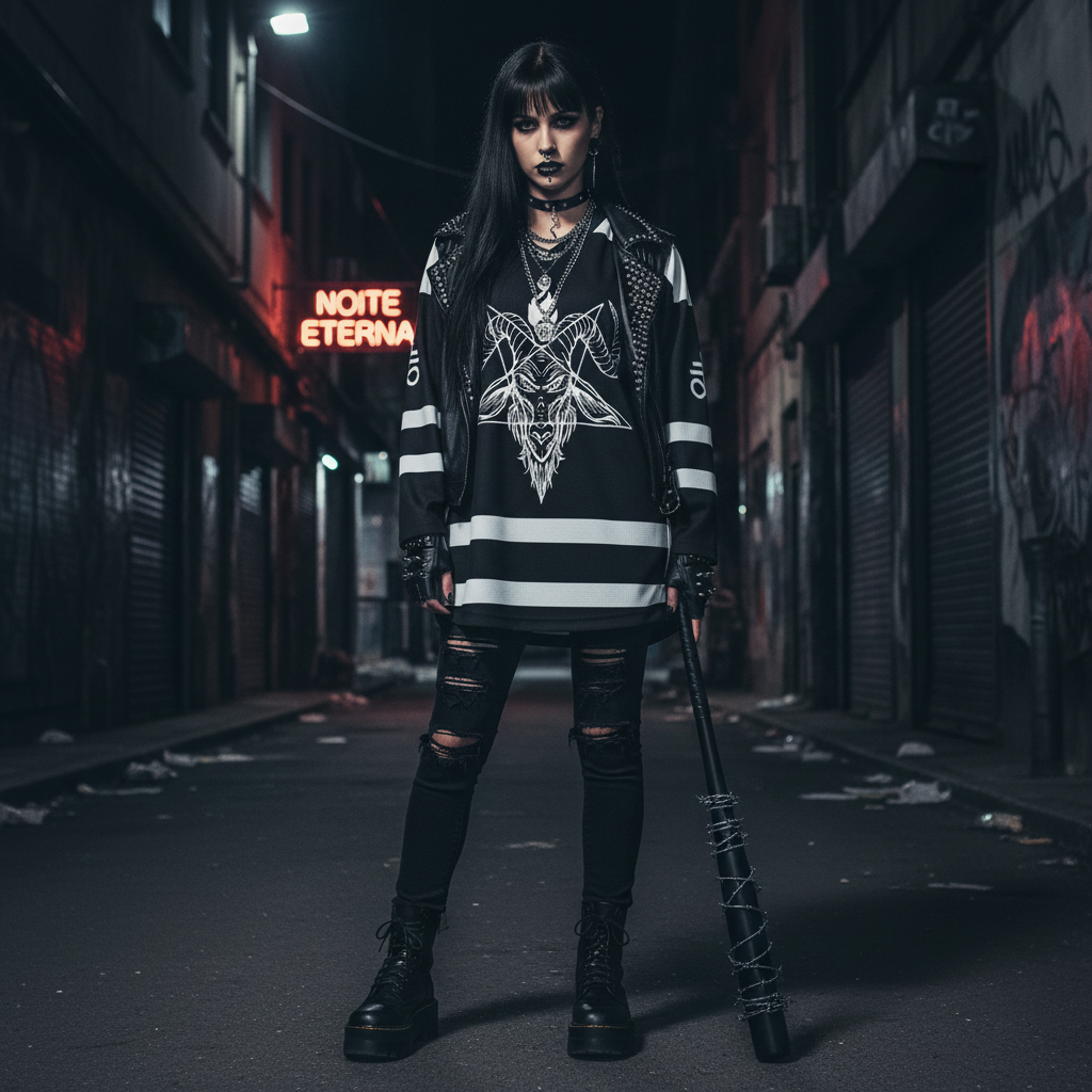 Gothicc Unisex V-neck Hockey Jersey