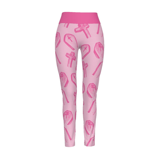 Dead Pink High Waist Leggings