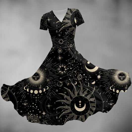 Stardust V Neck Midi Dress