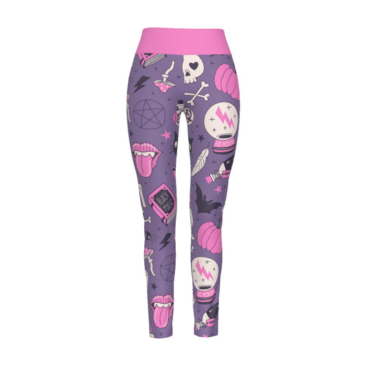 Pastel Spooky High Waist Leggings