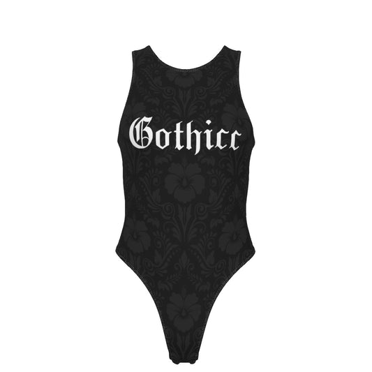 Gothic Flowers Tank Bodysuit