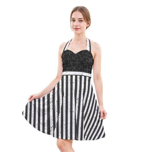 Bella Halter Skater Dress