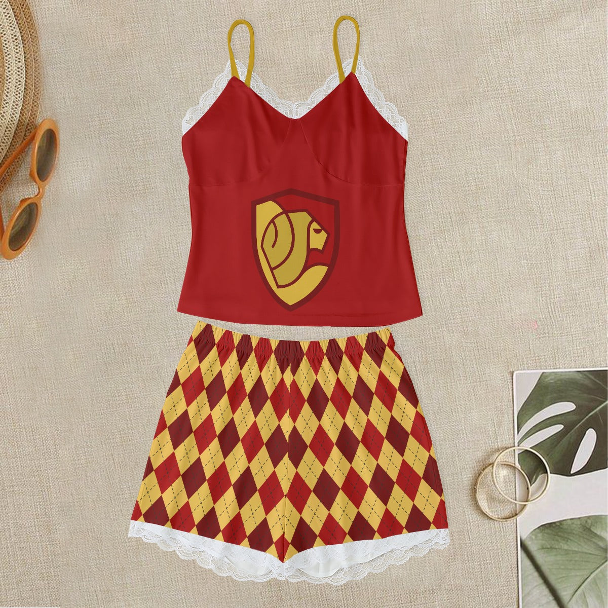 Gryffindor Cami With Lace Edge