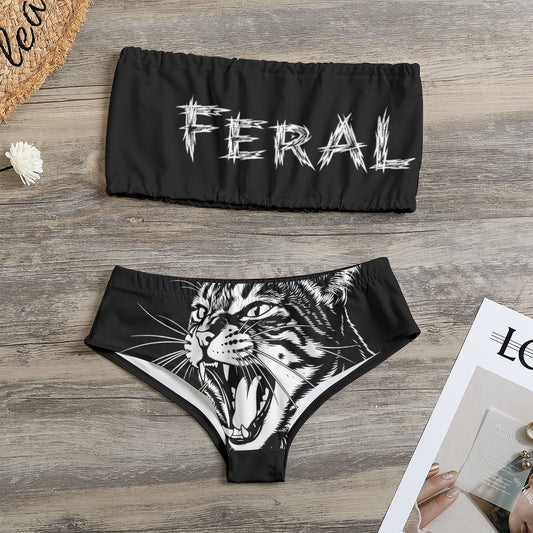 Feral Strapless Bikini Swimsuit