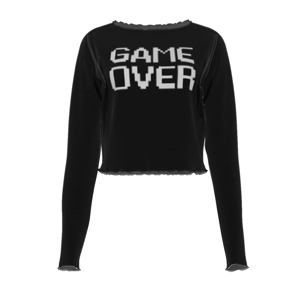 Game Over Mesh Long Sleeves T-shirt