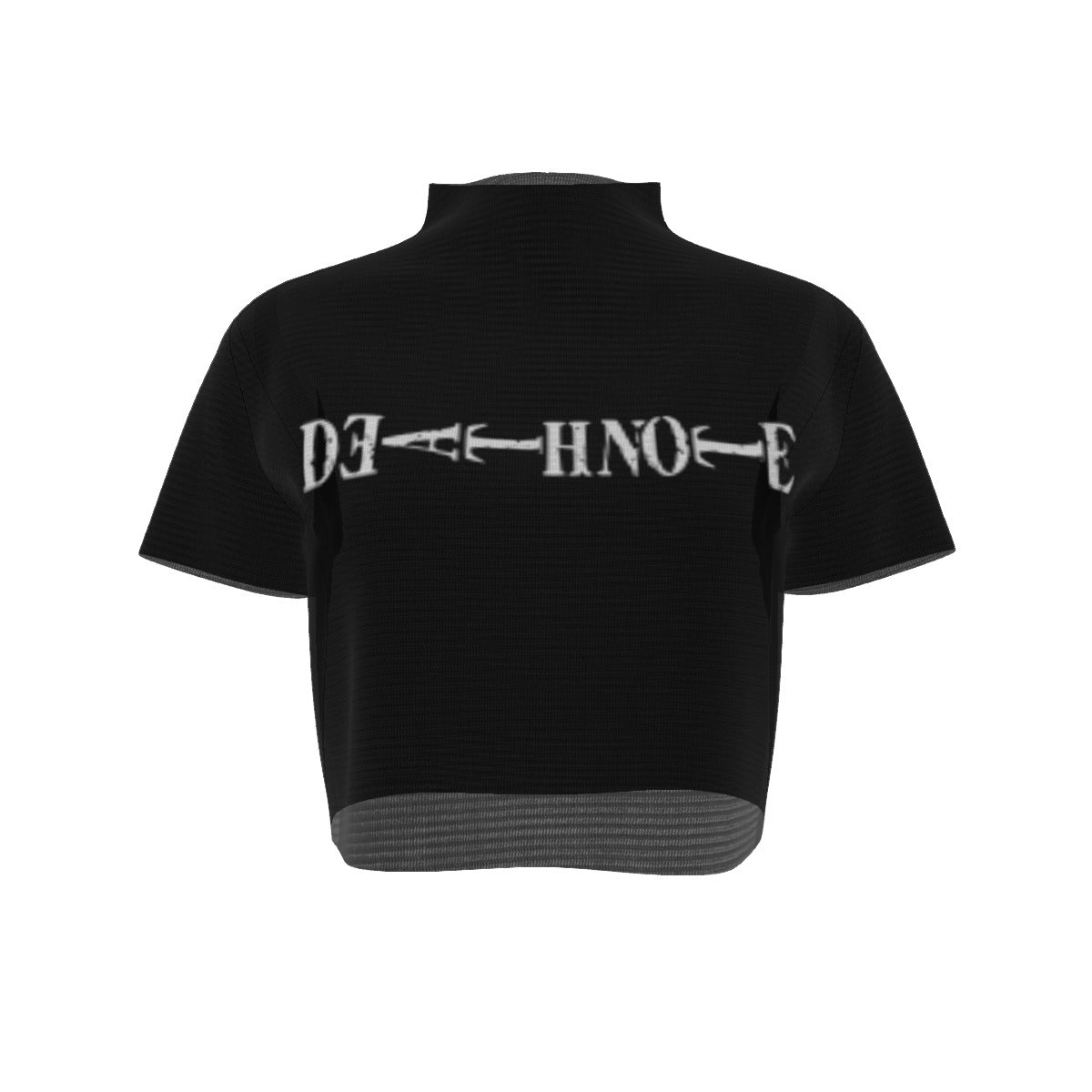 DeatNote Short Sleeves Mesh Crop Top