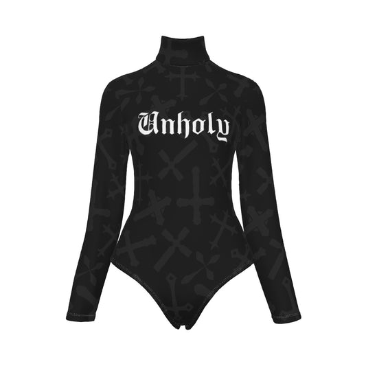 Unholy Crosses Long Sleeve Bodysuit