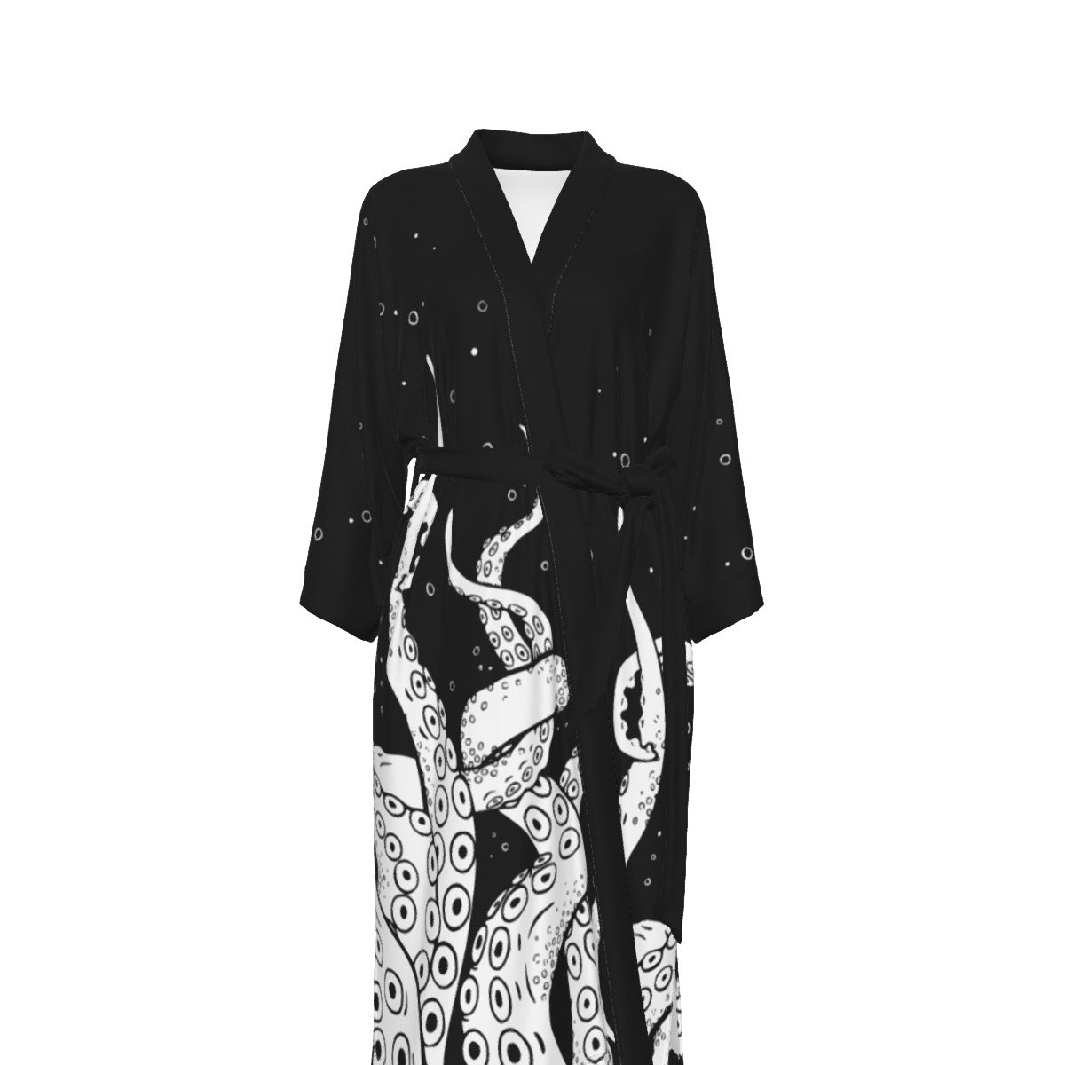 Kraken Women's Satin Kimono Robe