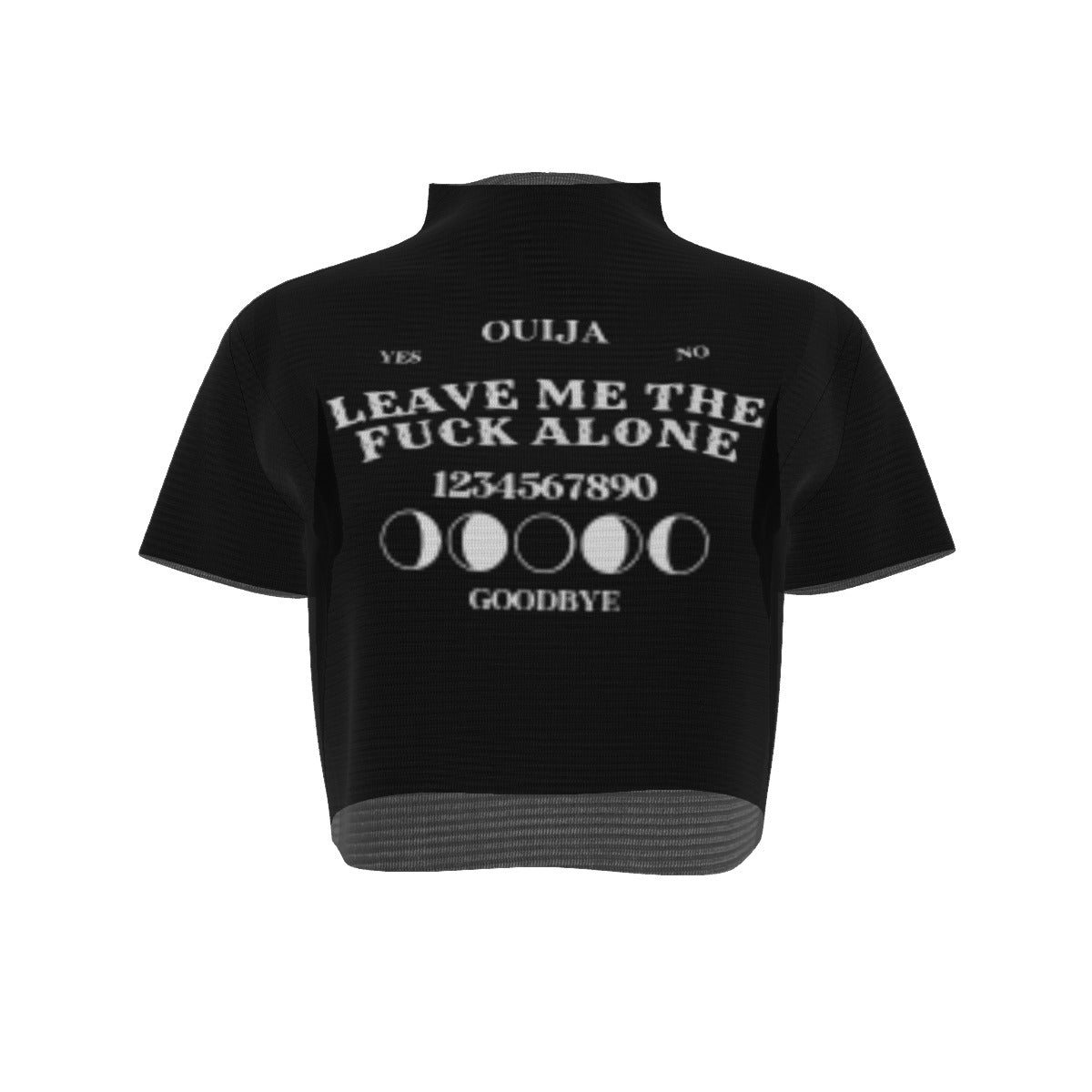 Ouija Short Sleeves Mesh Crop Top