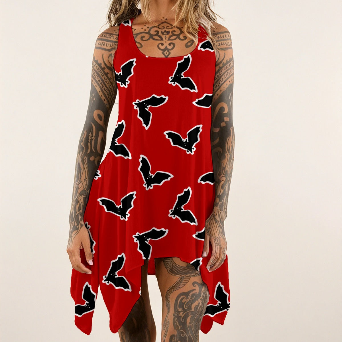 Daywalker (red) Sleeveless Tank Dress