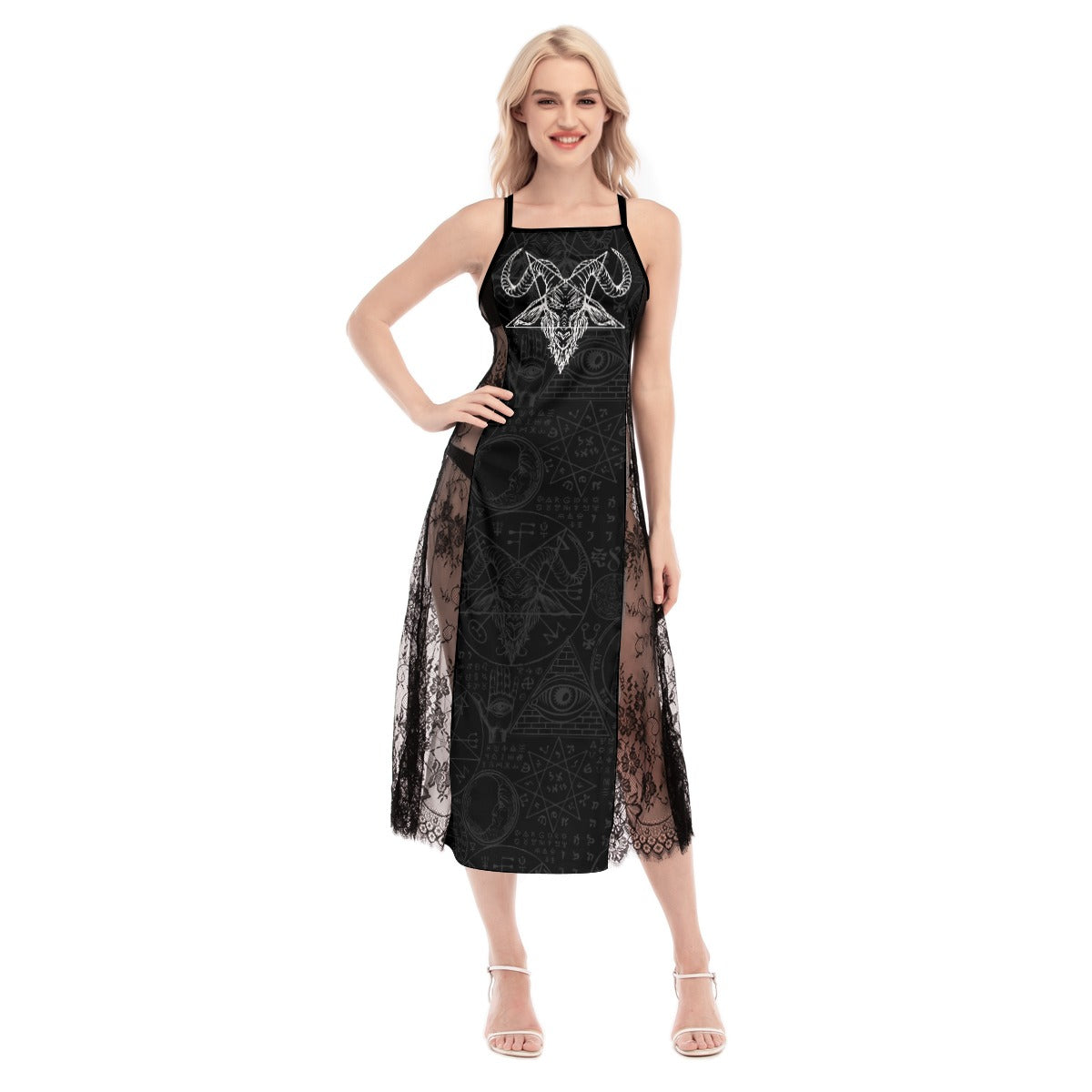 Baphomet Cami Cross Back Dress