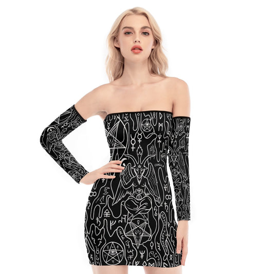 Solve Coagula Back Lace-up Dress