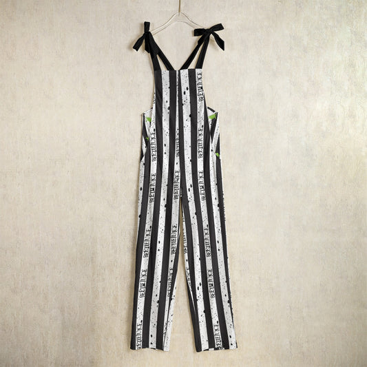 Beetlejuice, Beetlejuice, Beetlejuice (white) Overall Jumpsuit