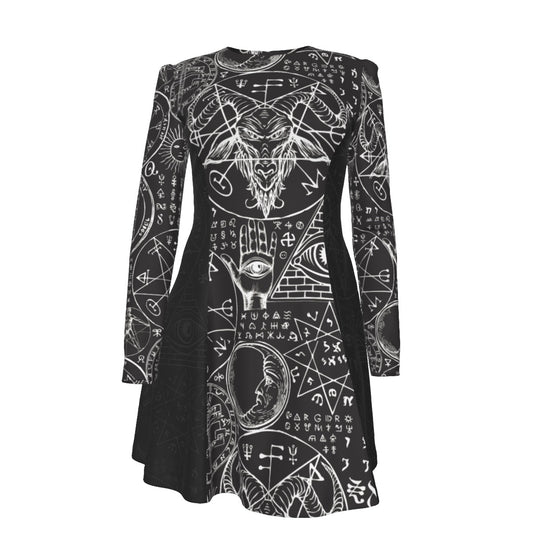 Dark Alchemy Pleated Dress