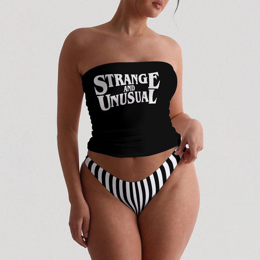 Strange & Unusual Strapless Tube Top Set