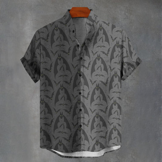 Bat Attack Stand Collar Shirt