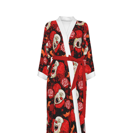We All Float Women's Satin Kimono Robe