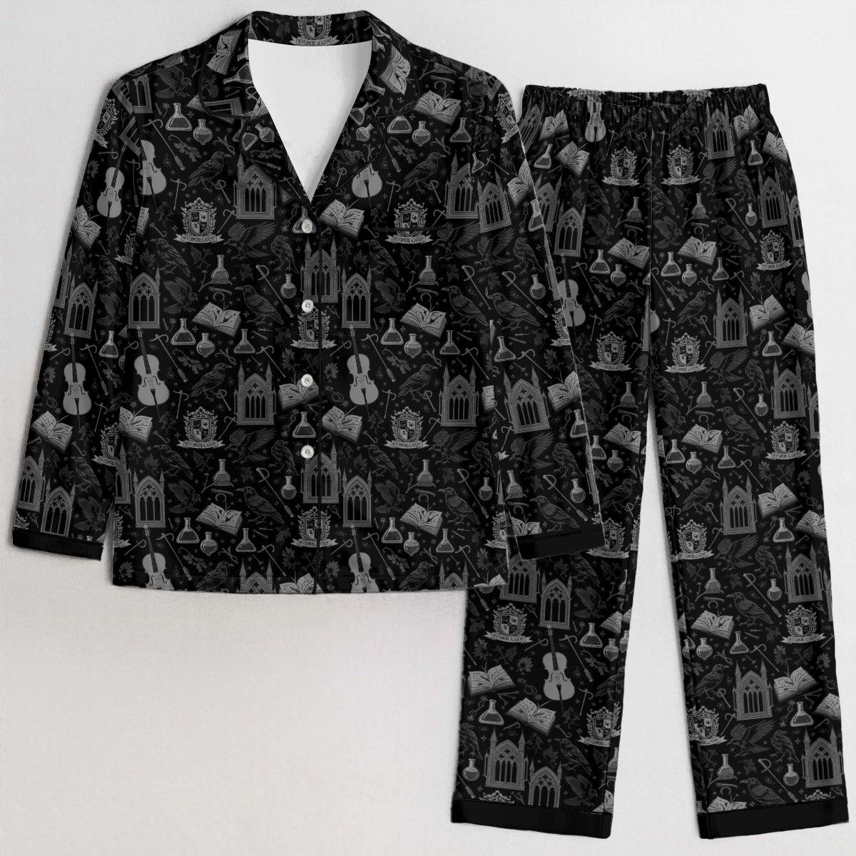 Nevermore Women's Satin Pajama Set