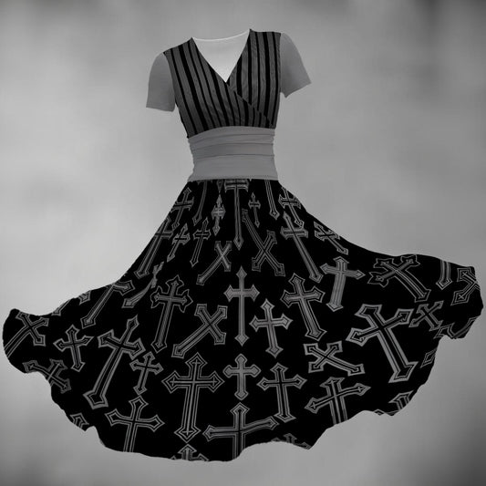 Cristina V Neck Midi Dress