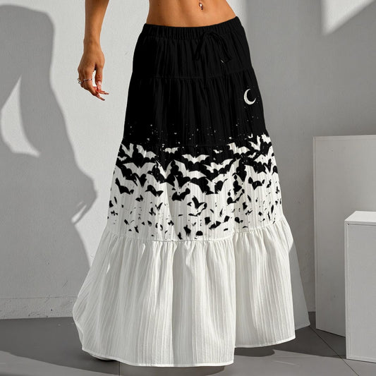 Release the Bats Pleated Long Skirt