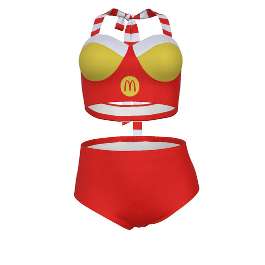 Ronald Clown Pinup Vintage Swimsuit Set