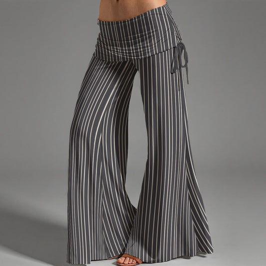 Cruriosus (gray) High Waist Wide Leg Pants