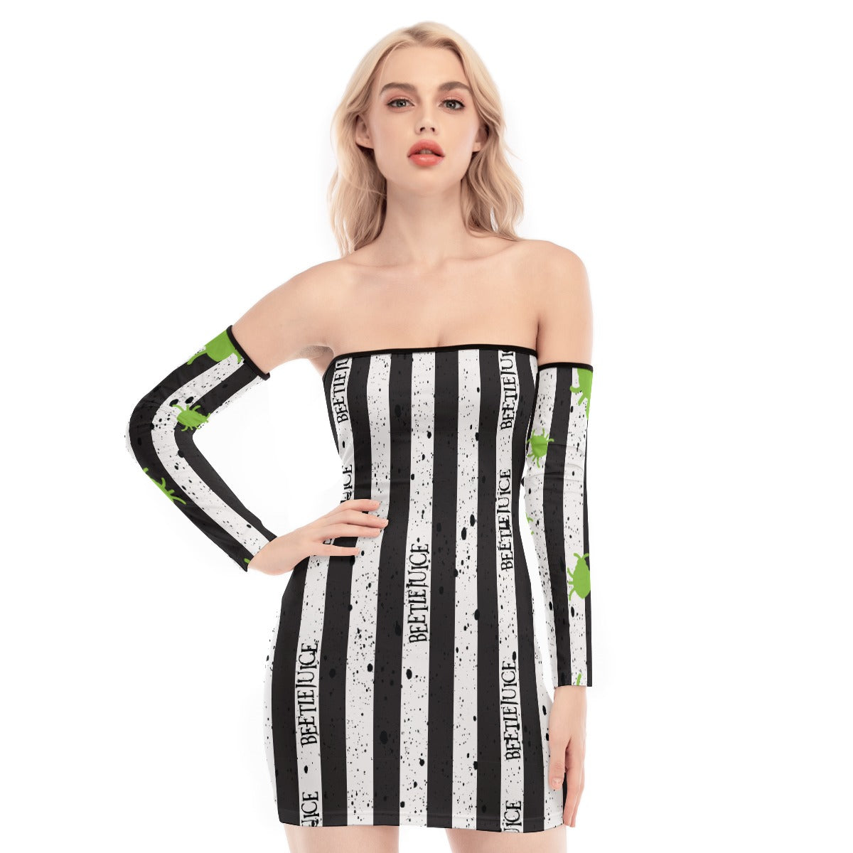 Beetlejuice, Beetlejuice, Beetlejuice Lace-up Dress