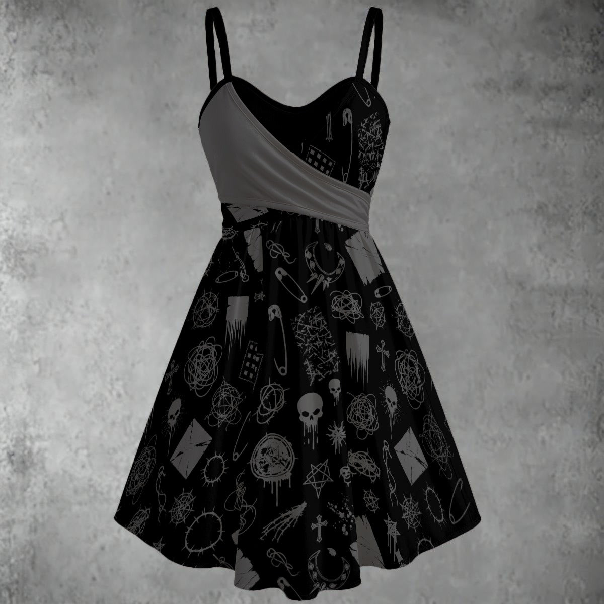 Rebel Grime Spaghetti Strap Dress